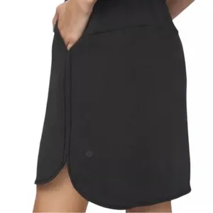 Lululemon On The‎ Fly Athleisure Black Pull On Tie Front Skirt thumbnail 3