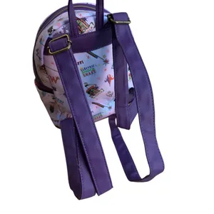 Loungefly Harry Potter Weasleys Wizard Wheezes Mini Backpack Purple Rare 11x10” thumbnail 5