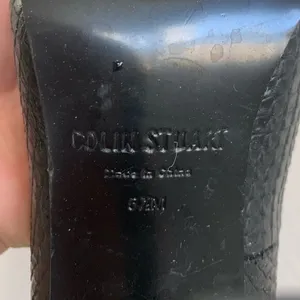 Colin Stuart‎ Heels, Black Croc Pattern, Size 5.5M thumbnail 4