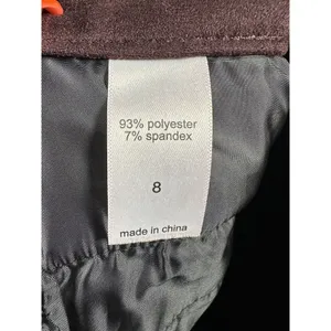 Maurice's Faux Suede Brown Mini Button Front‎ Women Skirt Sz 8 thumbnail 8