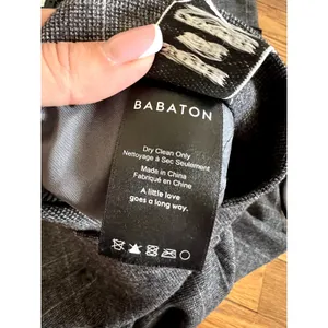 Aritzia Babaton wool cashmere gray plaid checked pants size 2 DRM thumbnail 6