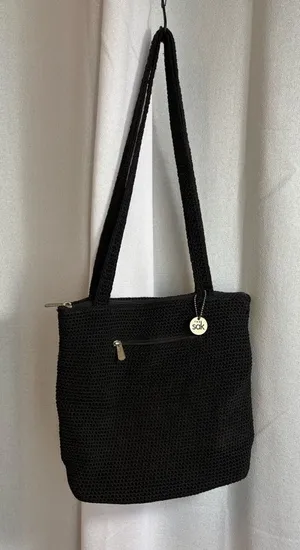 The‎ Sak Black Crochet shoulder bag with Hang Tag EUC thumbnail 1