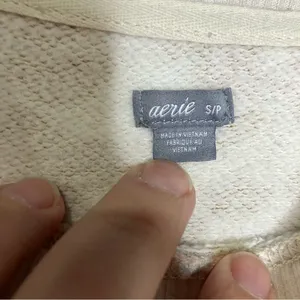 Aerie leopard print sweatshirt side slits women’s size small casual‎ athleisure thumbnail 3