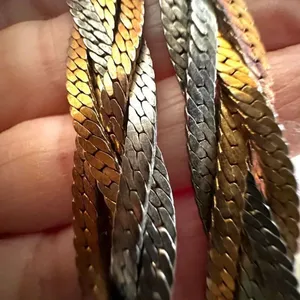 multi tone vintage braided Necklace thumbnail 5
