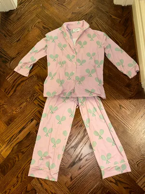 pickle ball pajama set Pink thumbnail 1
