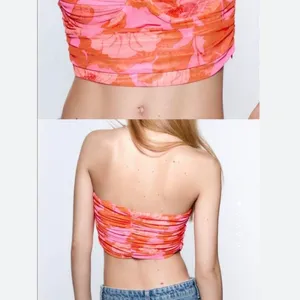 Zara floral tulle corset top thumbnail 2