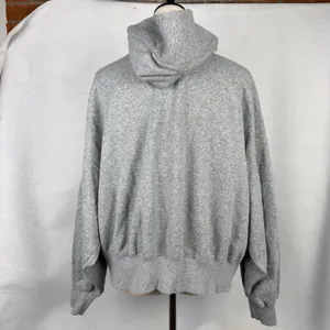 Nike Hoodie Womens Small Sportswear Fleece Crop Pullover Grey Oversized Fit thumbnail 4