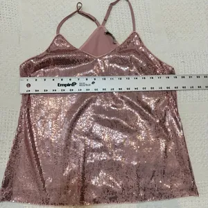Grace Karin large sequin front spaghetti strap top shell blouse TS 3577 thumbnail 4