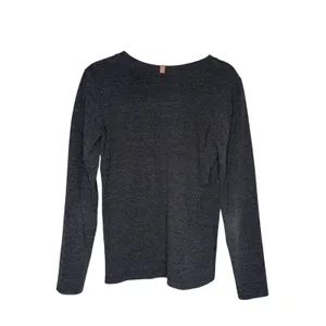 Lunya Long Sleeve Tee Women Large Charcoal Good Heathered Loungewear thumbnail 3