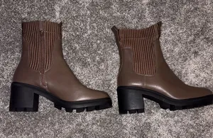 A New Day Women's Chunky Chelsea Ankle Boots - Brown thumbnail 1