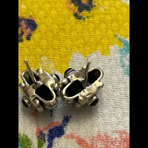 Silver plated earrings studs large thumbnail 4