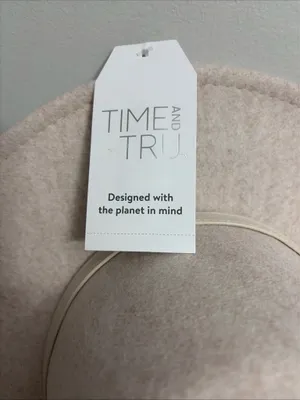 Time and Tru New! Beige Felt Women's Hat one size thumbnail 2