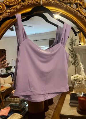 Abercrombie Lavender Ruched Women's Top thumbnail 3