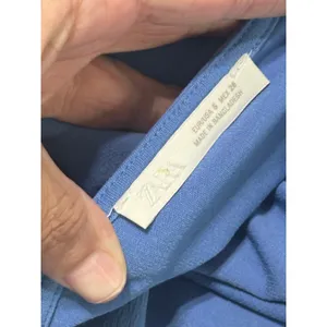 Zara Women Blue Ruched Square Neck Sleeveless Midi Bodycon Dress Size S thumbnail 7