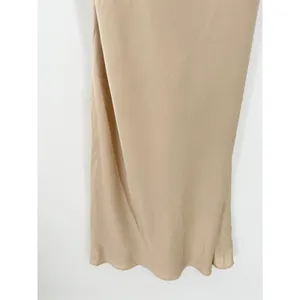 Show Me Your‎ Mumu Verona Champagne Luxe Satin Dress Gold Midi Womens Size M thumbnail 5