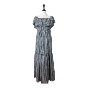 Chelsea 28 Gingham Off Shoulder Maxi Dress Women’s Size 4 Cottagecore NWT Ruffle thumbnail 2