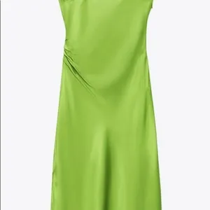 ZARA Slip Dress Lime Green Viral thumbnail 11