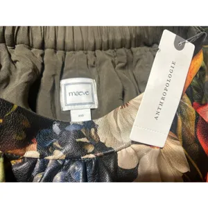 ANTHROPOLOGIE MAEVE THE JACIE FAUX-LEATHER PRINTED MAXI SKIRT Sz XXS NEW Boho thumbnail 8