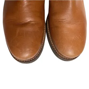 Clarks Glick Elmfield Tan Leather Suede Shearling Lined Mid Calf Boots 8M GUC thumbnail 11