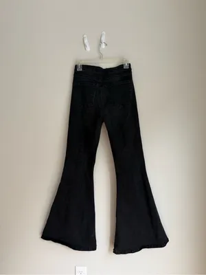 Forever 21 Black Flare Wide-Leg Jeans thumbnail 3