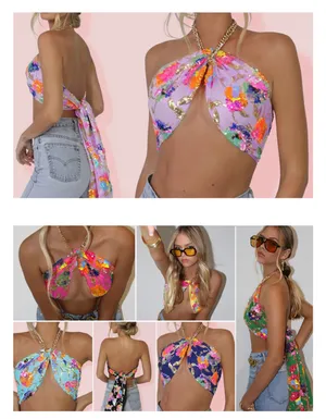 Sequin White Top Multiple thumbnail 6