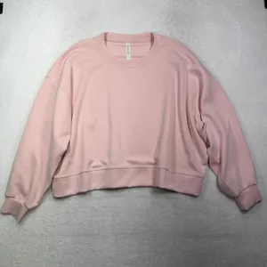 Lululemon 20 Perfectly Oversized Cropped Crew Softstreme Strawberry Milkshake thumbnail 4