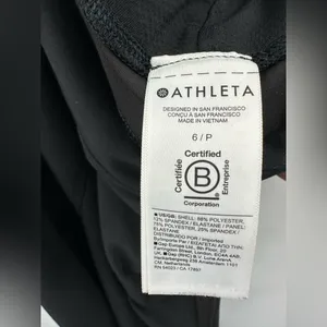 Athleta Fairway High Rise Golf Pant Black‎ Women's Size 6P Straight Leg thumbnail 6