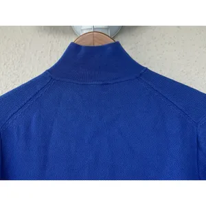 Polo Ralph Lauren Royal Blue Quarter Zip Pullover M Preppy Equestrian Classic thumbnail 5