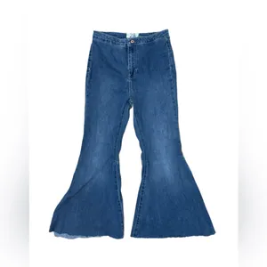 We The Free People Size 28 Just Float On Flare Jeans Bell Bottom Jericho blue thumbnail 4