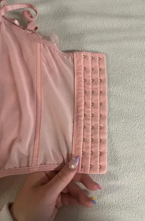 Amazon Sheer/Pink Lace Corset Top thumbnail 3