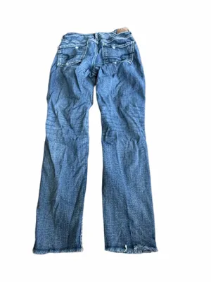 American Eagle Super Stretch Women's Distressed Blue Jeans thumbnail 2