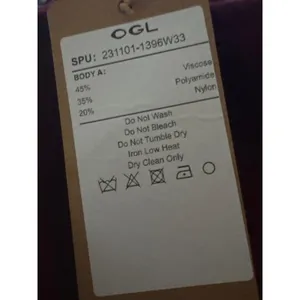 Brand New OGL Women's Size M cran/Purple Wool Like Flared Midi Length Skirt thumbnail 3