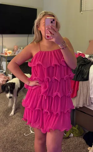 idem Ditto Pink Flowy Dress thumbnail 2