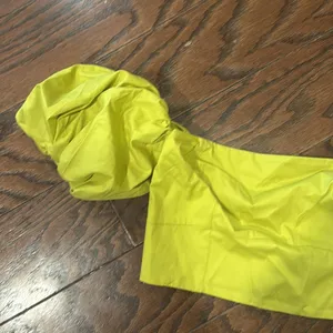 Abercrombie & Fitch Lemon Lime Off-Shoulder Puff Sleeve Crop Top thumbnail 4