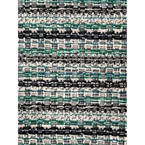 Ann Taylor Factory Women's Peplum Top Multicolor Tweed Knit Short Sleeve - Med thumbnail 4