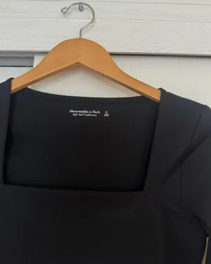 Abercrombie Black Long Sleeve Bodysuit thumbnail 3