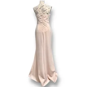 Lulus Soft Pink Mermaid Maxi Dress‎ Strapless Lined Formal Homecoming Prom thumbnail 8