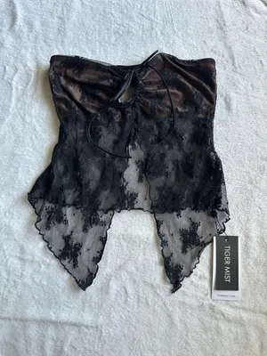 Tiger Mist Karolina Top Black thumbnail 3