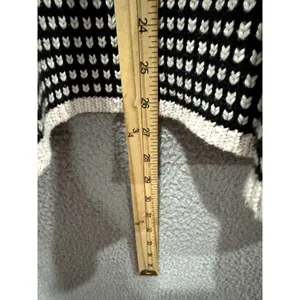 Knox Rose Cardigan Womens XS Black Open Front Oversized‎ Fringe Boho Western thumbnail 6