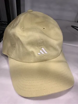 adidas Pale Yellow Baseball Cap with White Logo thumbnail 5