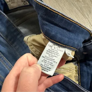 Rag & Bone Cate Mid Rise Ankle Raw Hem Skinny Jeans Size 26‎ thumbnail 7