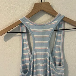 Honeydew‎ Intimates Super Soft Ribbed Light Blue Striped Scoop Neck Tank Top S thumbnail 7