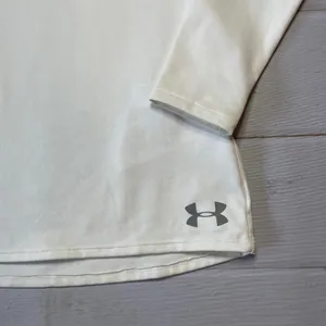Under Armour - Men’s White Fitted Thermal Top - Size Small thumbnail 2
