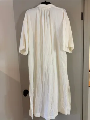 Madewell Lightestspun Cover-Up Maxi Shirtdress Lighthouse Small thumbnail 9