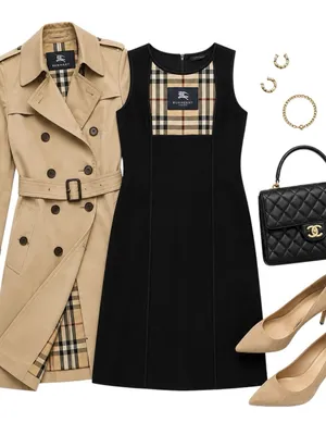 Burberry Nova Check Wool Zip In Coat LINER ONLY Vest Women’s Large Estimate EUC thumbnail 15