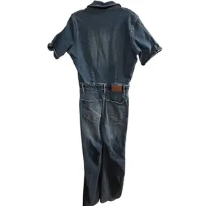 Judy Blue Women's Denim Jumpsuit Size S Casual Short Sleeve‎ Blue thumbnail 3