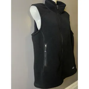 Patagonia Vest Womens Large Black Synchilla Fleece Full Zip NBC Sports Logo thumbnail 4