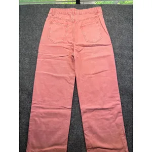 Salmon Pink‎ High Waisted Wide Leg Jeans Womens 31 x 28 Relaxed Denim Casual thumbnail 5