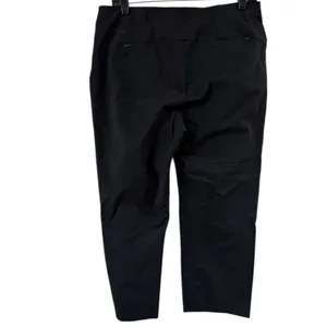 Lululemon In‎ Power Mid Rise Crop Pants Womens 10 Black W6BDQS thumbnail 2