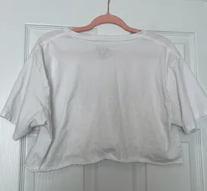 Nasty Gal white guns and roses graphic crop tee thumbnail 2